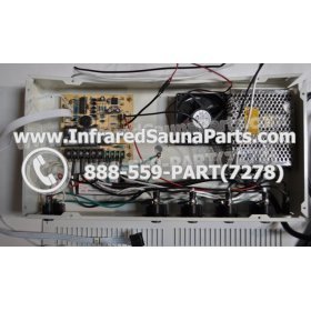 COMPLETE CONTROL POWER BOX WITH CONTROL PANEL - COMPLETE CONTROL POWER BOX CAL SAUNA INFRARED SAUNA STYLE 1 WITH ONE CONTROL PANEL 7