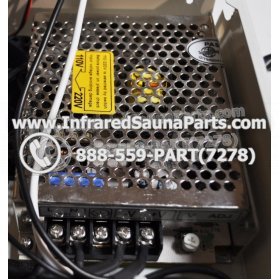 COMPLETE CONTROL POWER BOX WITH CONTROL PANEL - COMPLETE CONTROL POWER BOX CAL SAUNA INFRARED SAUNA STYLE 1 WITH ONE CONTROL PANEL 9