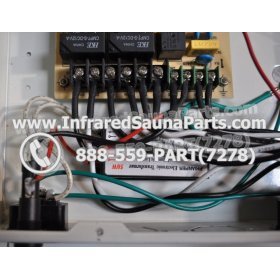 COMPLETE CONTROL POWER BOX WITH CONTROL PANEL - COMPLETE CONTROL POWER BOX CAL SAUNA INFRARED SAUNA STYLE 1 WITH ONE CONTROL PANEL 10