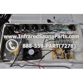 COMPLETE CONTROL POWER BOX WITH CONTROL PANEL - COMPLETE CONTROL POWER BOX CAL SAUNA INFRARED SAUNA STYLE 1 WITH ONE CONTROL PANEL 11