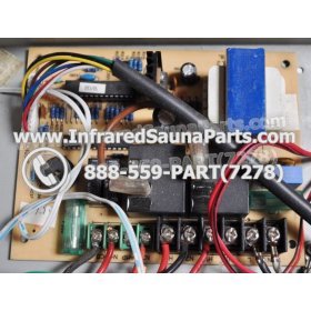 COMPLETE CONTROL POWER BOX WITH CONTROL PANEL - COMPLETE CONTROL POWER BOX CAL SAUNA INFRARED SAUNA STYLE 2 WITH ONE CONTROL PANEL 9
