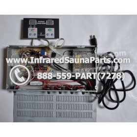 COMPLETE CONTROL POWER BOX WITH CONTROL PANEL - COMPLETE CONTROL POWER BOX CAL SAUNA INFRARED SAUNA STYLE 2 WITH ONE CONTROL PANEL 13