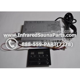 COMPLETE CONTROL POWER BOX WITH CONTROL PANEL - COMPLETE CONTROL POWER BOX CAL SAUNA INFRARED SAUNA STYLE 3 WITH ONE CONTROL PANEL 2