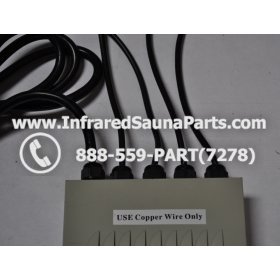 COMPLETE CONTROL POWER BOX 110V / 120V - COMPLETE CONTROL POWER BOX 110V / 120V FED INTL.INFRARED SAUNA WITH 8 HEATER PLUGS v1 4
