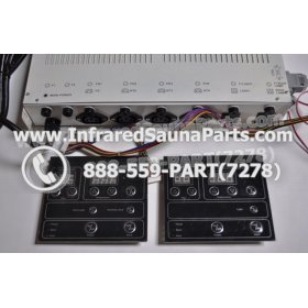 COMPLETE CONTROL POWER BOX WITH CONTROL PANEL - COMPLETE CONTROL POWER BOX GAIA INFRARED SAUNA STYLE 4 WITH TWO CONTROL PANELS 3