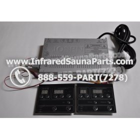 COMPLETE CONTROL POWER BOX WITH CONTROL PANEL - COMPLETE CONTROL POWER BOX GAIA INFRARED SAUNA STYLE 3 WITH TWO CONTROL PANELS 3