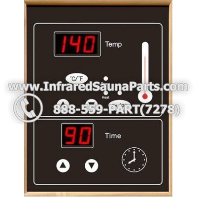 CIRCUIT BOARDS WITH  FACE PLATES - CIRCUIT BOARD WITH FACE PLATE PRECISION THERAPY   INFRARED SAUNA 03112006 AUTO ON  OFF SWITCH 1