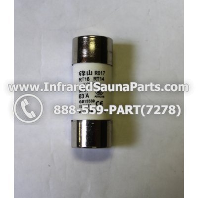 FUSES - FUSE RO17 RT18 RT14 22X58 500V 63A 1