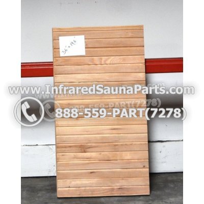 WOOD BENCHS + HEATERS - HEMLOCK WOOD BENCH ( 36" x 19.6" ) 1