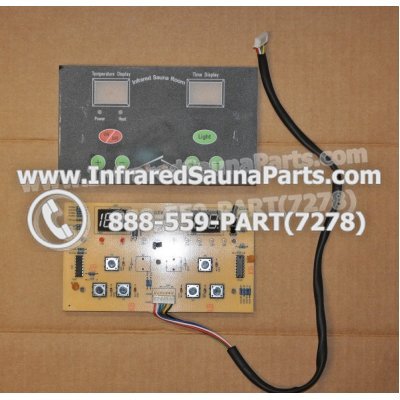 CIRCUIT BOARDS WITH  FACE PLATES - CIRCUIT BOARD WITH FACE PLATE SAUNA KING INFRARED SAUNA NYSN2DB V3.2F AND WIRE 1